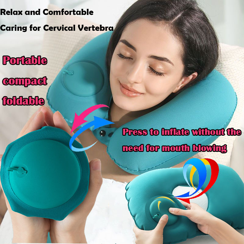 Outdoor Furniture Pillows - Cuscino Gonfiabile Portatile in Tessuto Floccato,