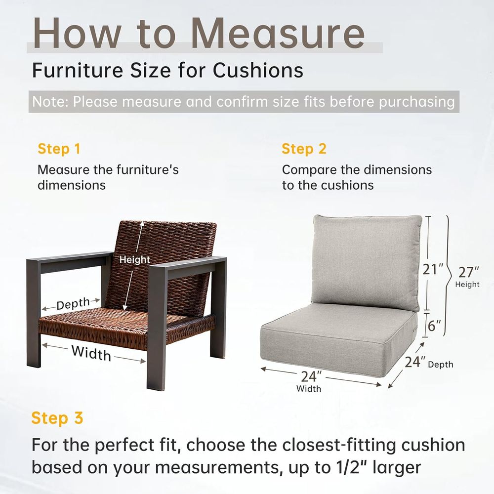 Set di 6 Cuscini Spessi per Es - Outdoor Furniture Cushions 24 X 24 recensione e prezzo