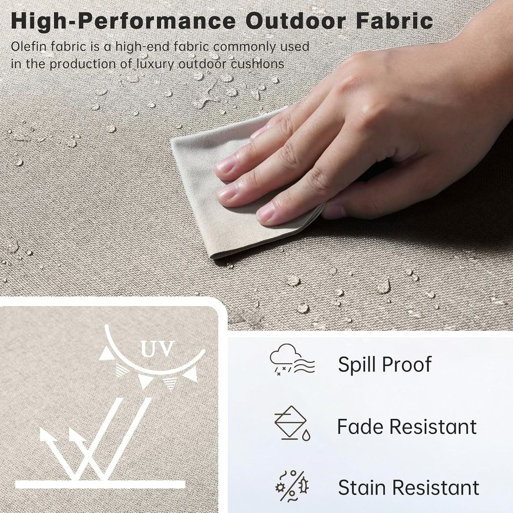 Set di 6 Cuscini Spessi per Es - Outdoor Furniture Cushions 24 X 24 recensione e prezzo