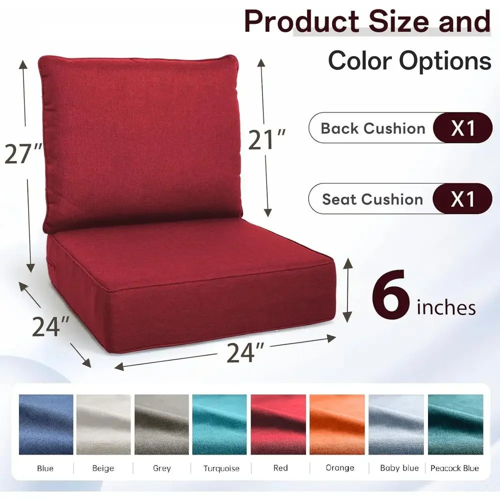 Set di cuscini per sedute da e - Outdoor Furniture Cushions 24 X 24 recensione e prezzo