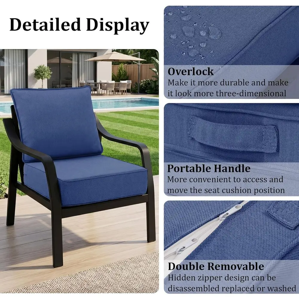 Set di 4 Cuscini Spessi per Se - Outdoor Furniture Cushions 24 X 24 recensione e prezzo