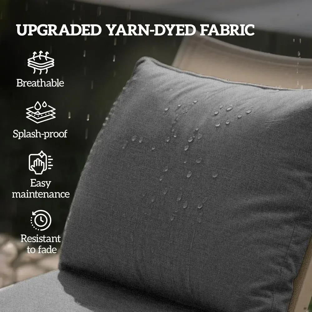 Set di 2 Cuscini per Sedie da  - Outdoor Furniture Cushions 24 X 24 recensione e prezzo
