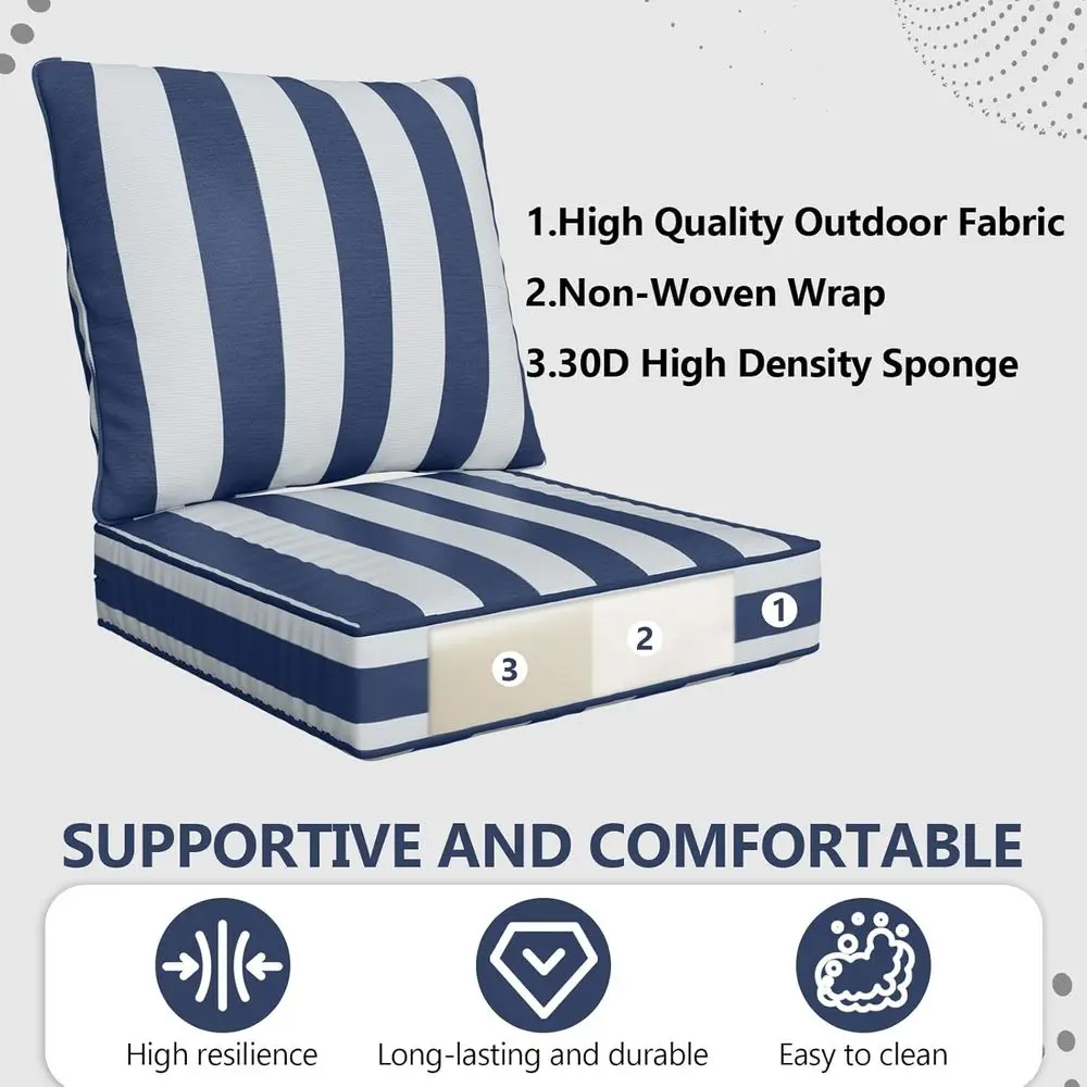 Set di cuscini profondi per es - Outdoor Furniture Cushions 24 X 24 recensione e prezzo