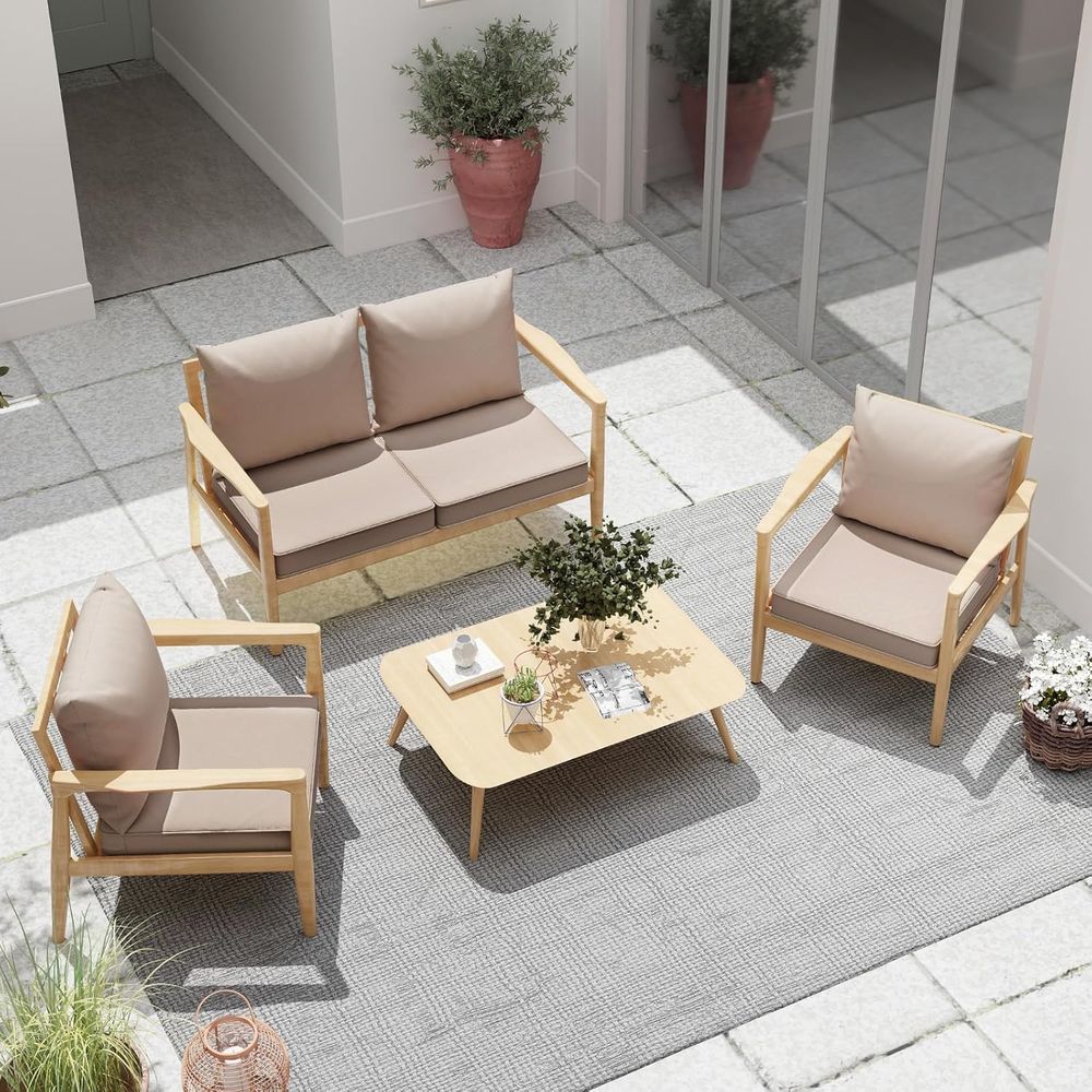 Set di 4 Cuscini per Sedie da  - Outdoor Furniture Cushions 24 X 24 recensione e prezzo